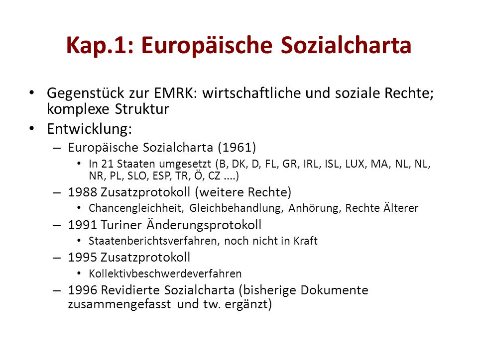 europische sozialcharta